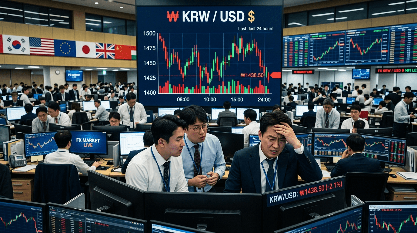 1400원대 후반 박스권 유지 상승·하락 압력 속 긴장감 낙관론과 경계론의 대립