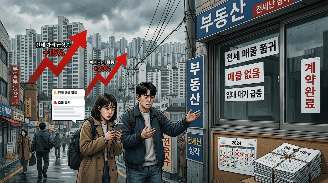 영상서울 전세 매물 반토막…“집도 안 보고 계약” 노룩 계약 속출