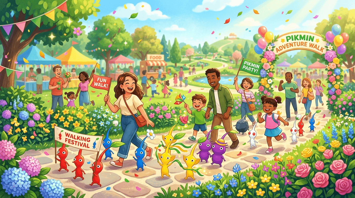 '산책도 파티다'…'피크민 블룸', '2026 Pikmin Bloom Journey' 기념 산책 파티 개최