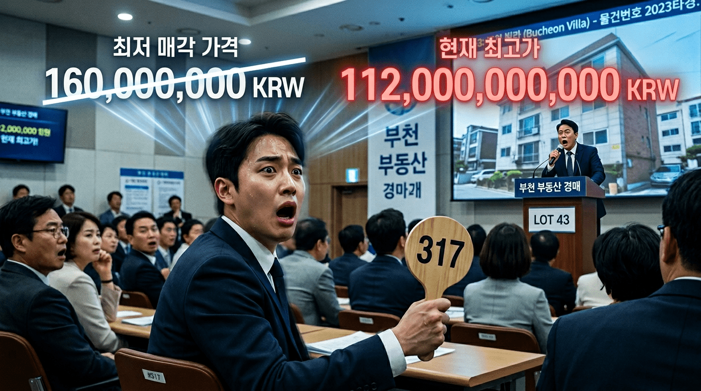 초보 입찰자의 흔한 실수 백억 넘는 금액으로 호가? 1억원대 부천 빌라가 112억에 불려