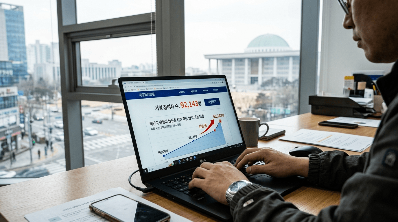 국방장관 탄핵 청원 5일 만에 9만 명 돌파…시민 반발 확산