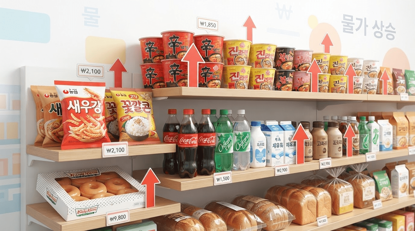식품업계 가격 잇단 인상 컵라면과 새우깡까지 동반 상승 흐름이 이어지고 있으며, 식품 산업 전반의 가격 인상 움직임이 가속화되고 있다. 업계 동향 종합