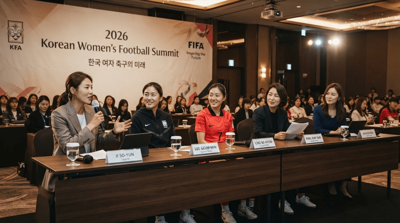 '2026 한국여자축구 정상회의', 지소연·윤영글·심서연 세 지도자가 한자리에 모여 여자축구의 현안 과제를 쏟아냈다.