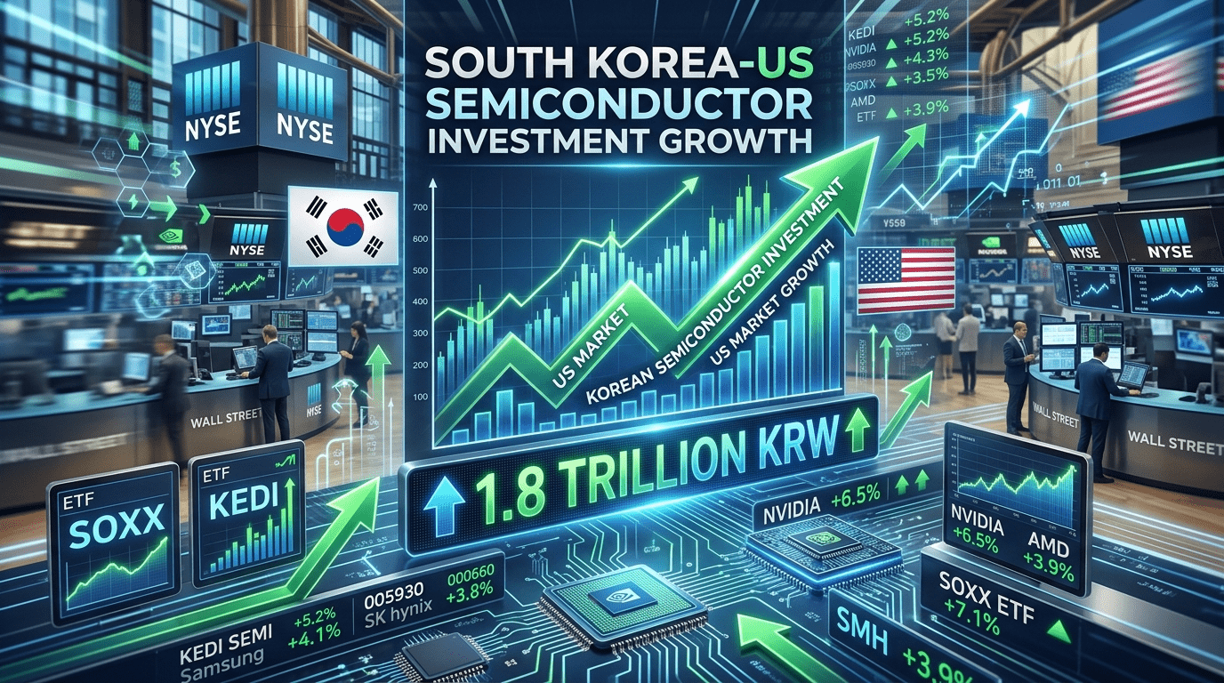 미국 반도체 ETF에 2주간 1조 5천억 몰렸다 "폭발적인 인기" 삼성전자·엔비디아 중심 투자 열풍