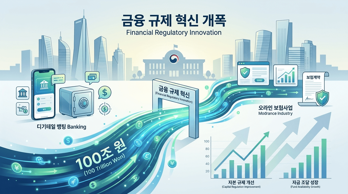 규제 완화로 100조원 자금 창출 금융당국의 생산적 금융 가속화 전략 딜사이트 보도