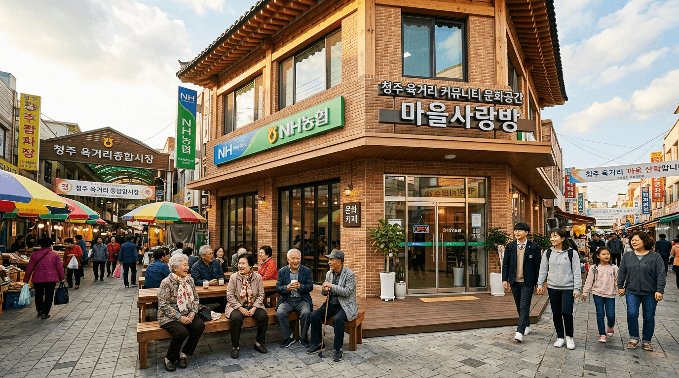 농협은행 석교동지점, 청주 지역사회와 함께하는 상생 모델의 신기준