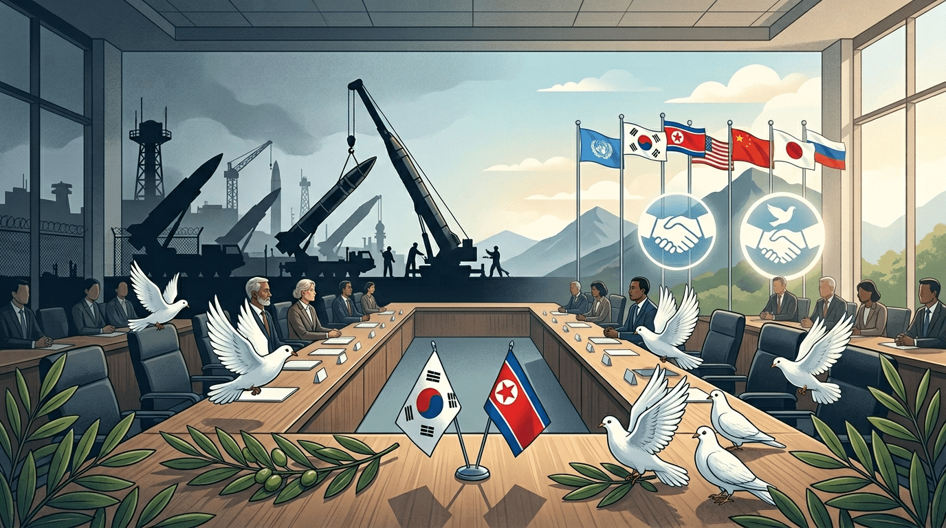 북한의 계속되는 미사일 발사를 당장 멈추고 평화 구축에 함께 나서야 한다는 국방부 입장 발표
