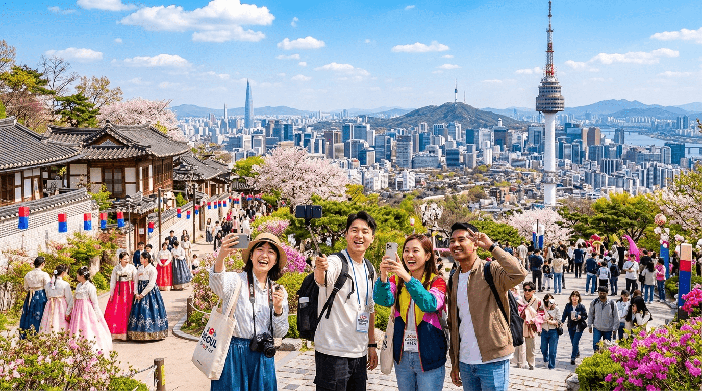 5월 황금연휴 시즌 서울이 중국과 일본 관광객들의 최고 인기 도시로 선정 한국 여행 트렌드 분석